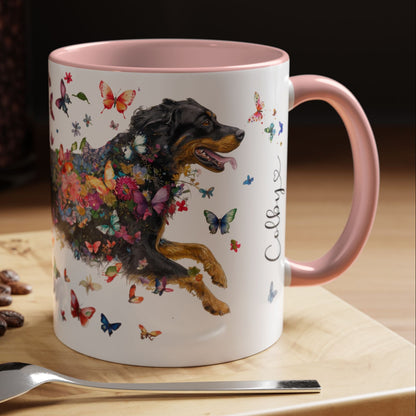 Hovawart #3 Colorful Accent Mugs, 11oz