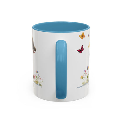 Curly Coated Retriever #1 “Live like the gate was left open" Accent Mugs, 11oz