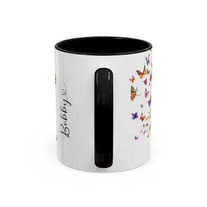 Labradoodle #3 Personalized Accent Mugs, 11oz