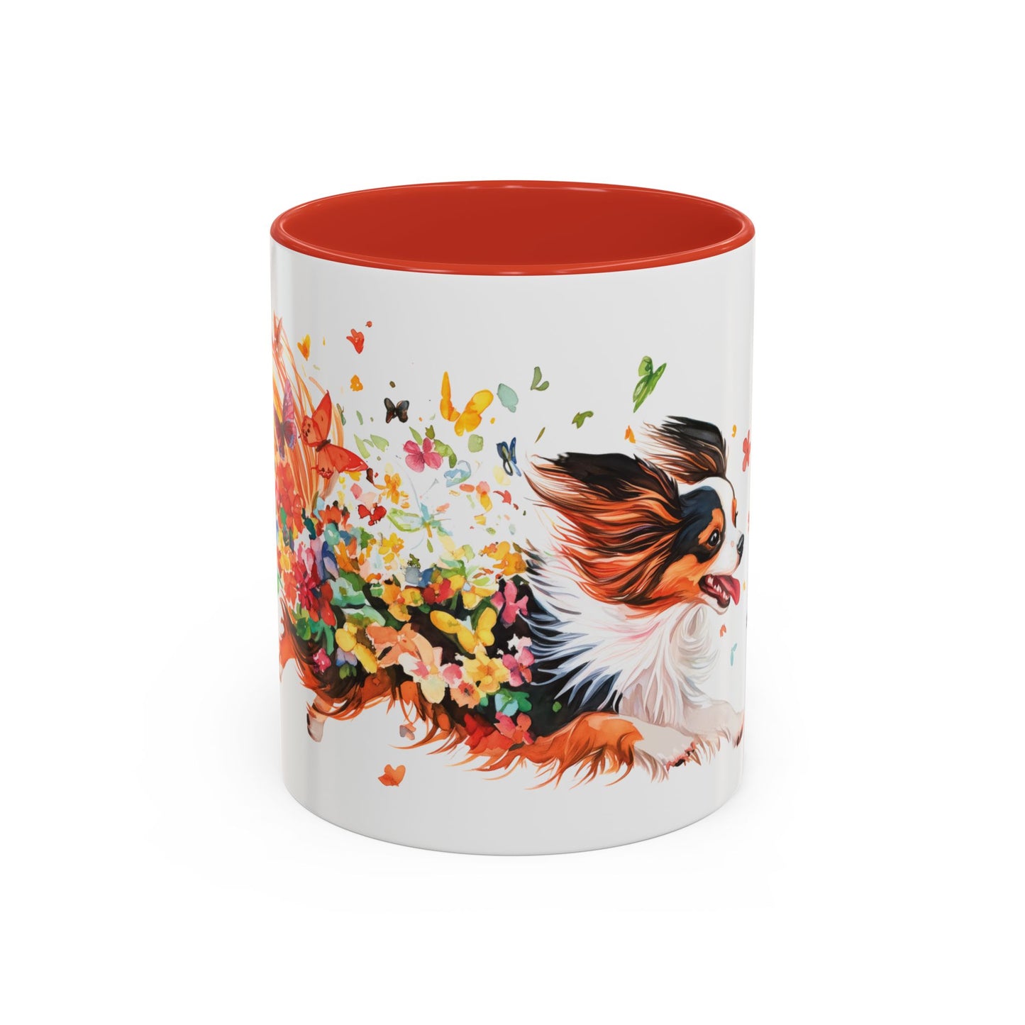 Papillon Personalized Accent Mugs, 11oz