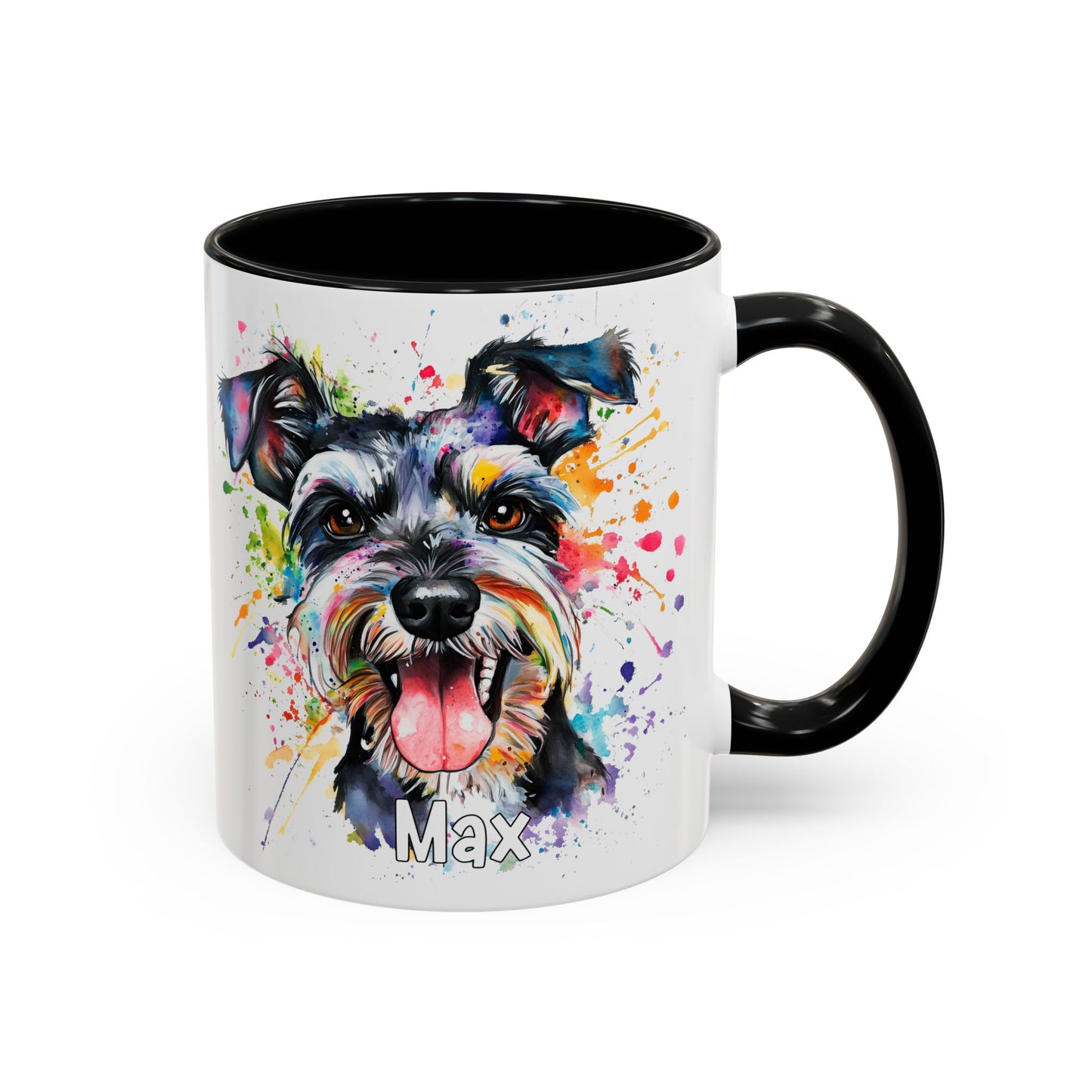 Schnauzer Colourful Personalized Accent Mugs, 11oz