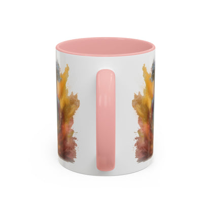 Maltese #2 Paint Colourful Personalised Accent Mugs, 11oz