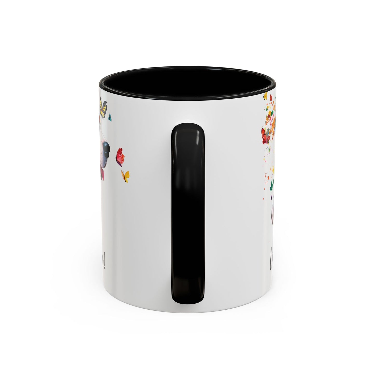 Basset Hound “Live like the gate was left open" Accent Mugs, 11oz