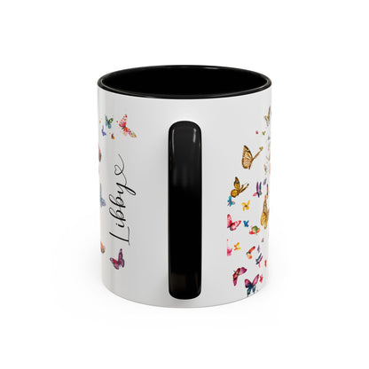 Red Heeler (Cattle dog) Personalized Accent Mugs, 11oz