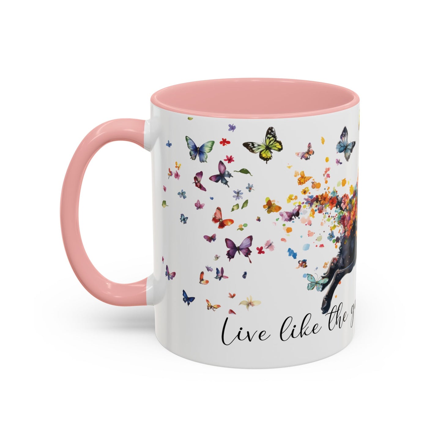 Labrador #3 “Live like the gate was left open" Accent Mugs, 11oz