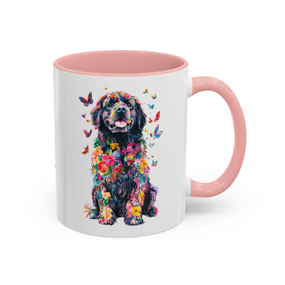 Newfoundland Personalized Colorful Accent Mugs, 11oz