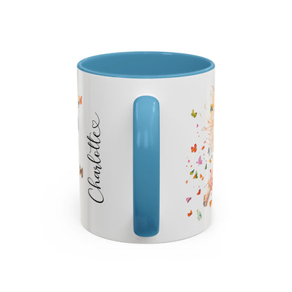 Peekingese #3 Personalized Accent Mugs, 11oz