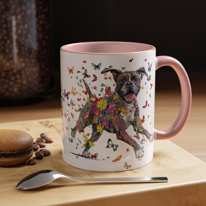 Boxer #2 Personalized Accent Mugs, 11oz