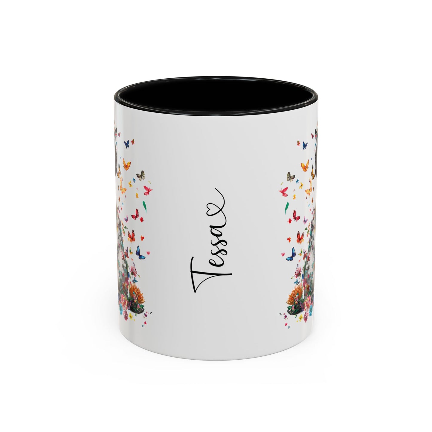 Siamese Cat Personalized Accent Mugs, 11oz