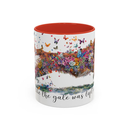 Nova Scotia Duck Tolling Retriever  “Live like the gate was left open" Accent Mugs, 11oz