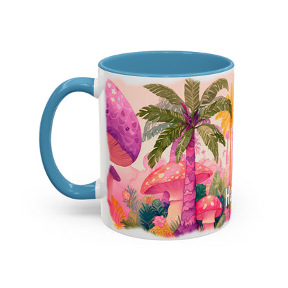 Purple Snake Personalized Accent Mugs, 11oz