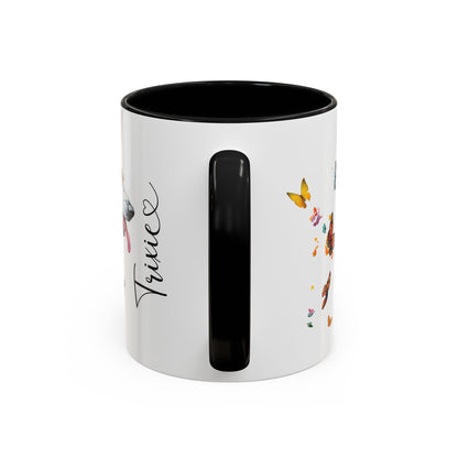 Basset Hound #1 Personalized Accent Mugs, 11oz