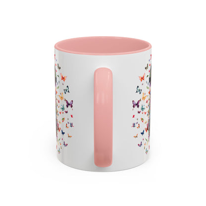 Poodle #5 Personalized Accent Mugs, 11oz