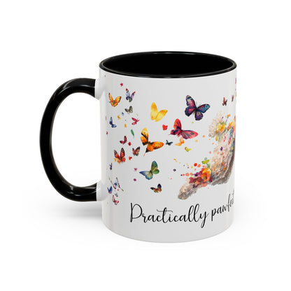 Poodle #1 - Practically Pawfect in every way. Personalised Colorful Accent Mugs, 11oz