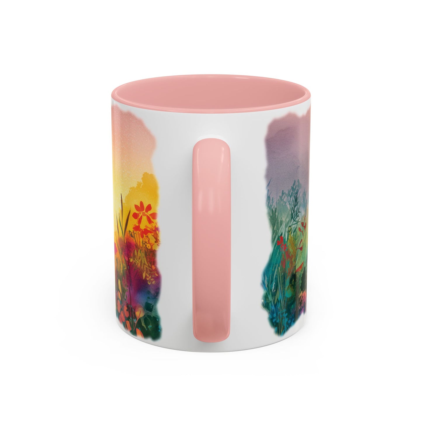 Fox Sunrise #1 Personalized Accent Mugs, 11oz