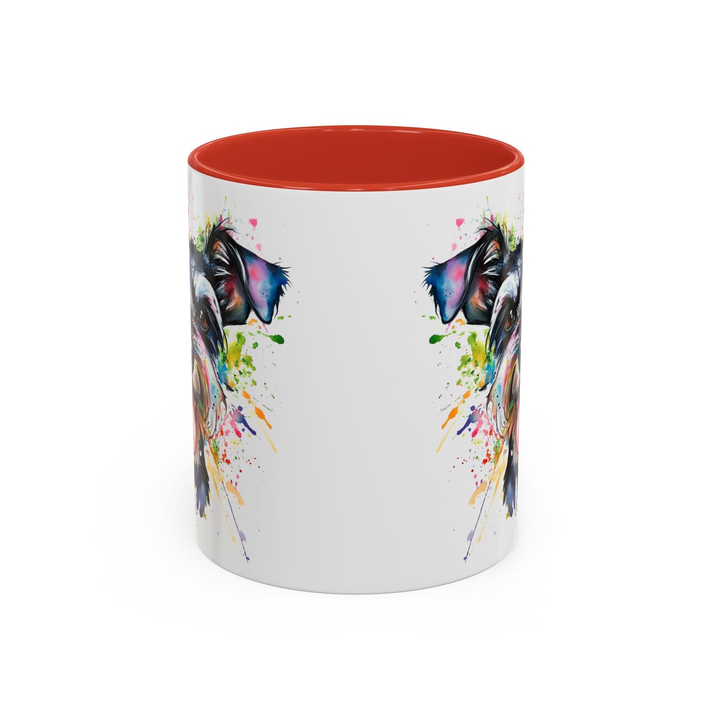 Schnauzer Colourful Personalized Accent Mugs, 11oz