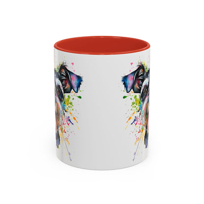 Schnauzer Colourful Personalized Accent Mugs, 11oz