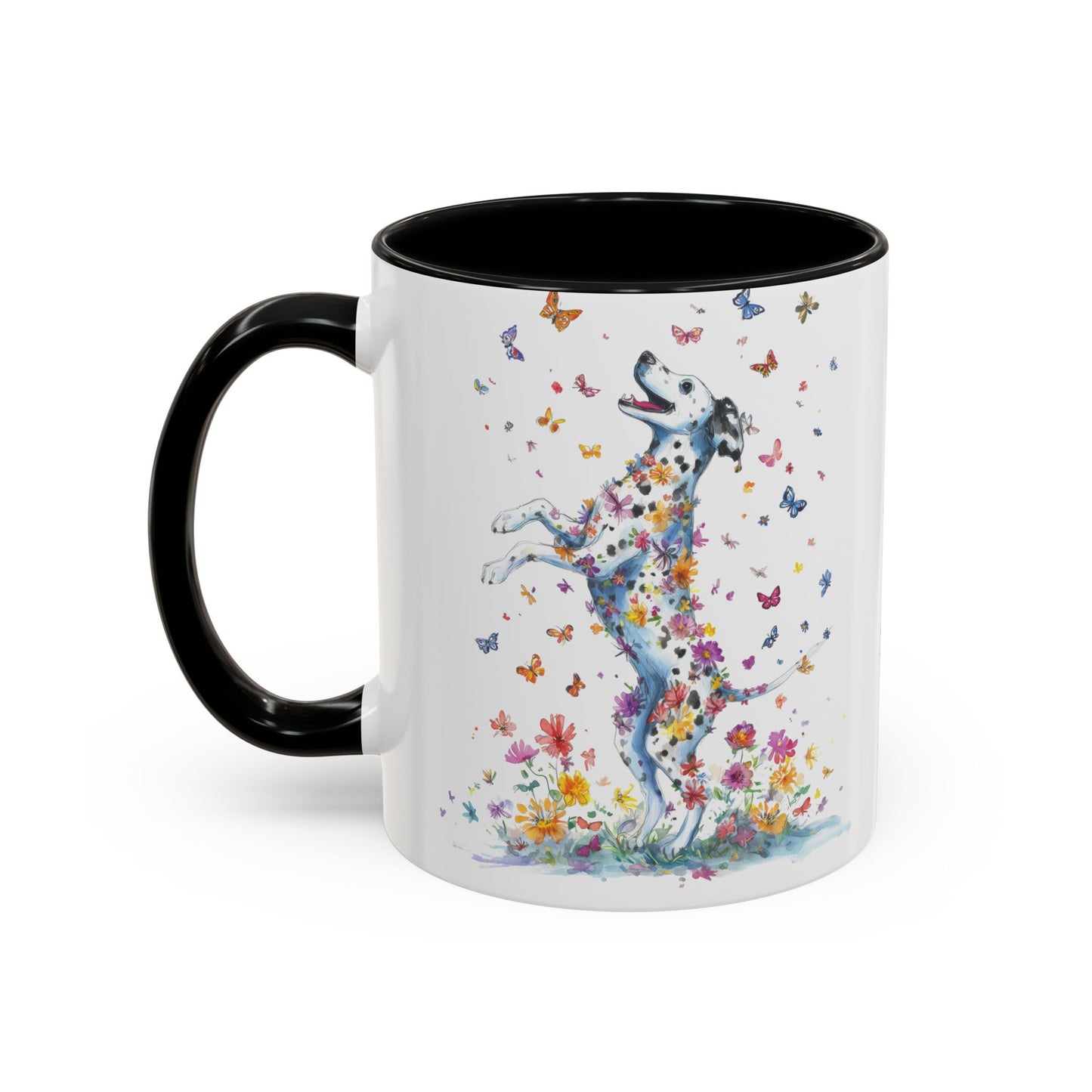 Dalmatian, Dance like nobody's watching, Personalized Accent Mugs, 11oz