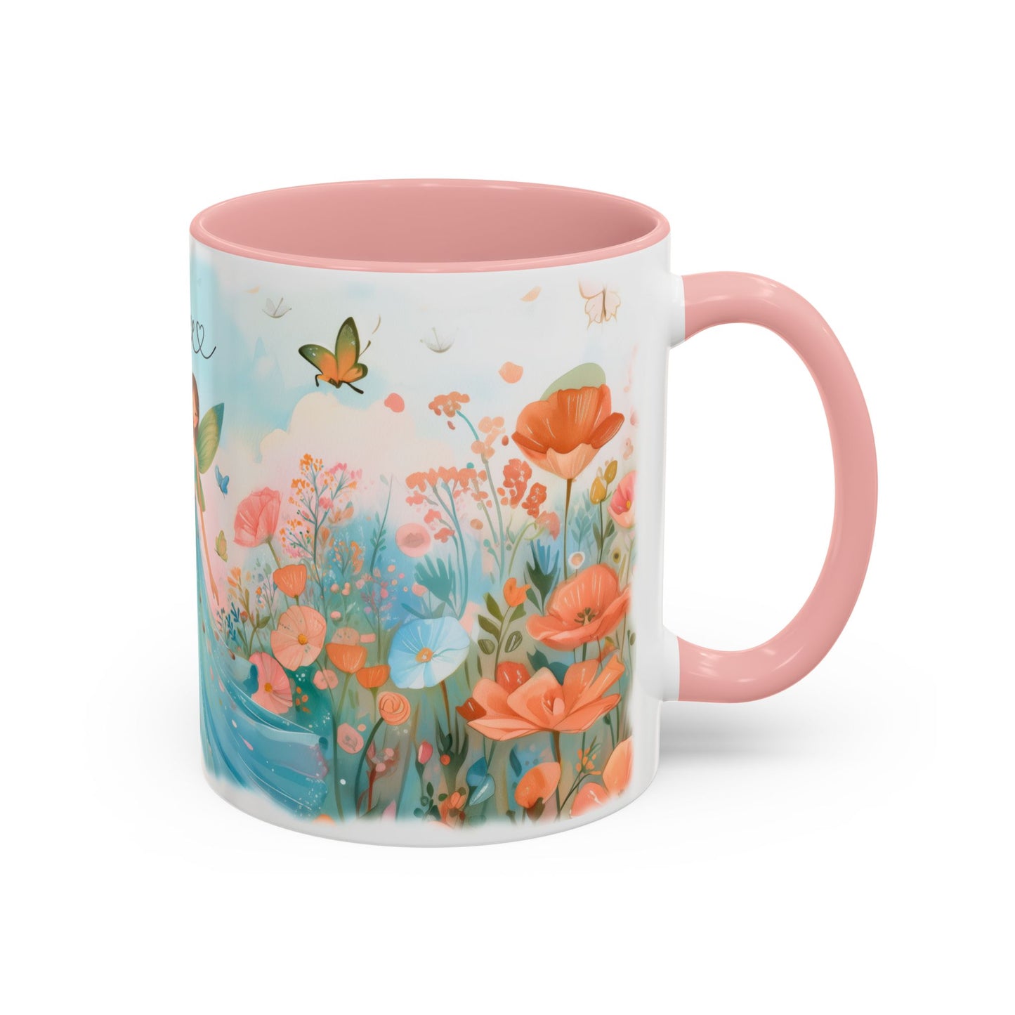 Blue Fairy Personalized Accent Mugs, 11oz