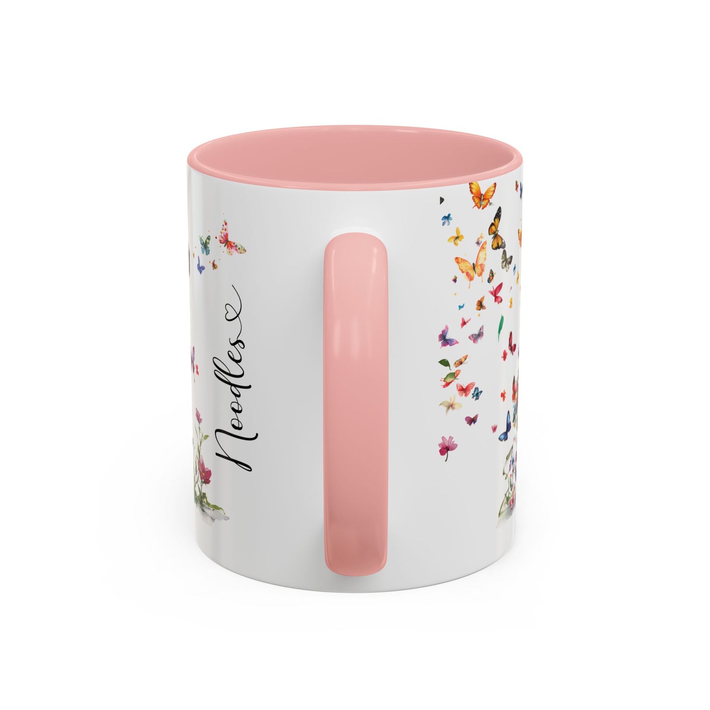 Labradoodle/Groodle #2 floral Personalized Accent Mugs, 11oz