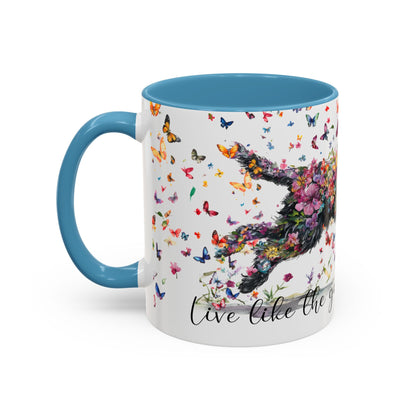 Labradoodle/Groodle #1  Live like the gate was left open, Accent Mugs, 11oz & 15oz