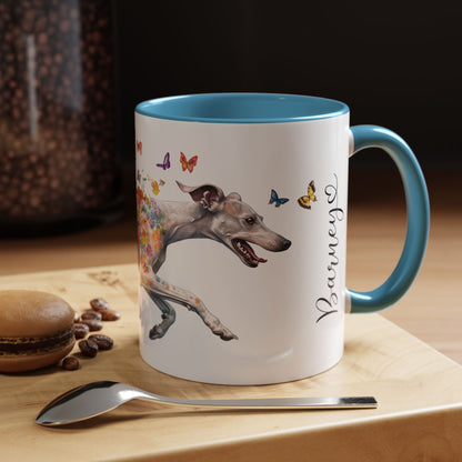 Whippet Personalized Accent Mugs, 11oz