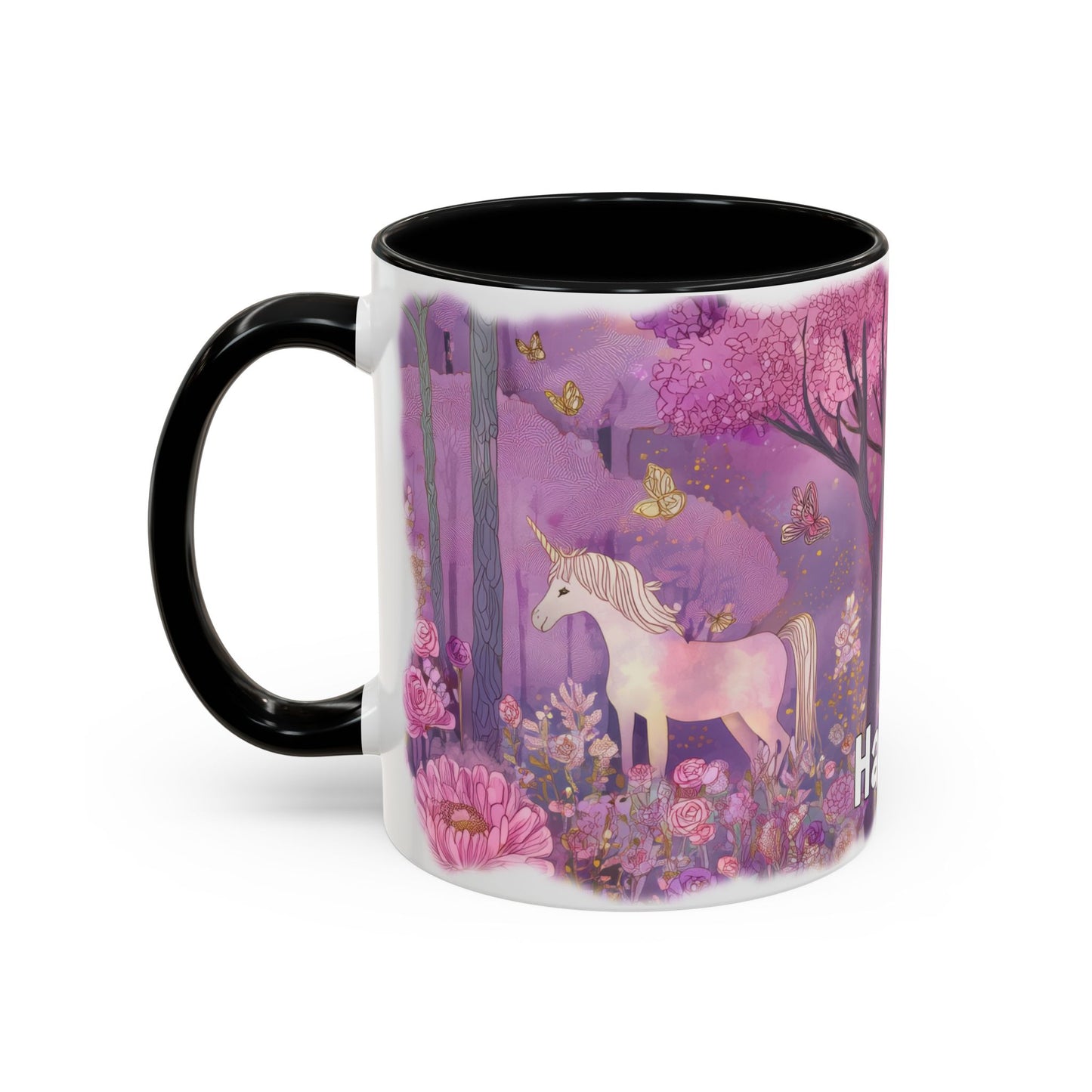 Unicorn Personalized Accent Mugs, 11oz
