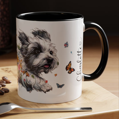 Coton De Tulear Personalized Accent Mugs, 11oz