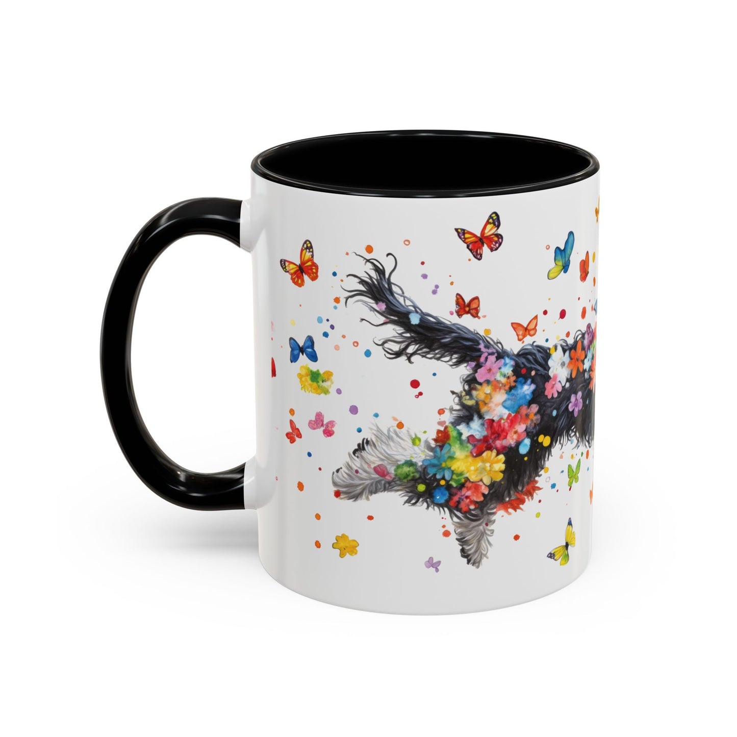 Bernedoodle Personalized Accent Mugs, 11oz