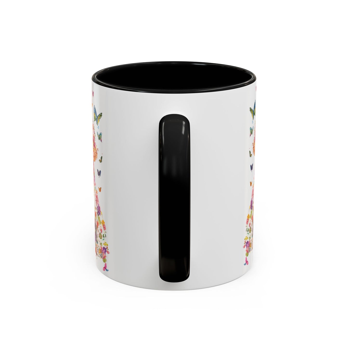 Bichon Frise Personalized Colorful Accent Mugs, 11oz