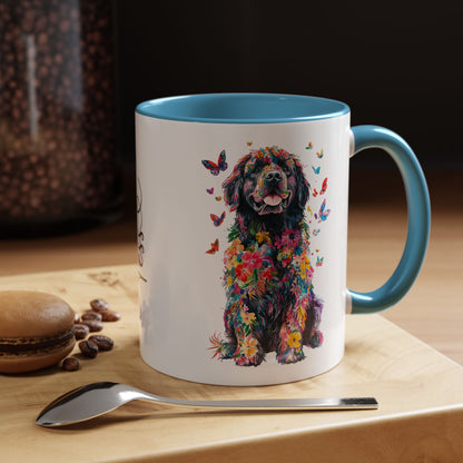 Newfoundland Personalized Colorful Accent Mugs, 11oz