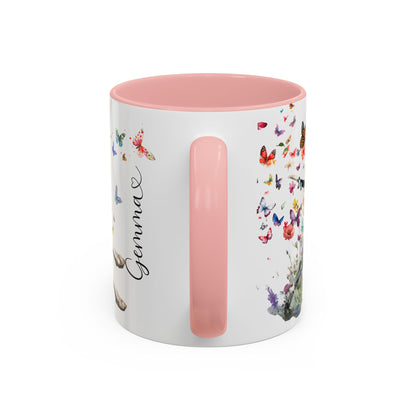 English Pointer #1  Personalized Accent Mugs, 11oz