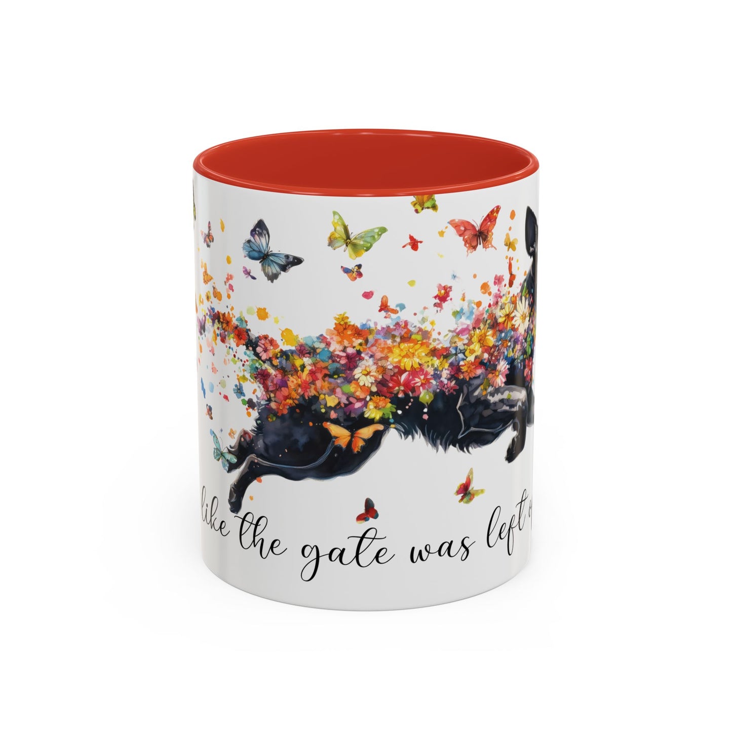 Labrador #3 “Live like the gate was left open" Accent Mugs, 11oz