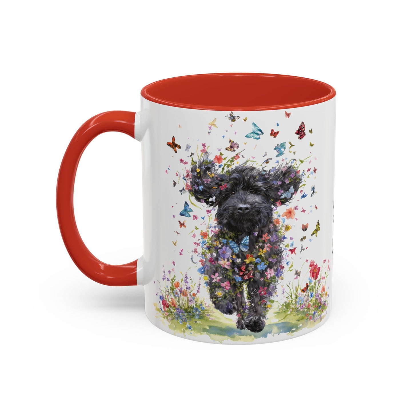 Labradoodle #5 Personalized Accent Mugs, 11oz