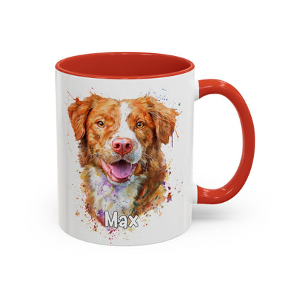 Nova Scotia Duck Tolling Retriever Colourful Personalized Accent Mugs, 11oz