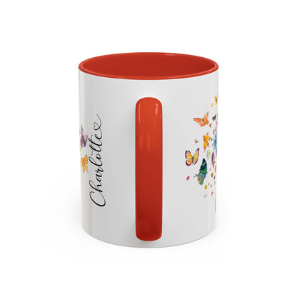 Peekingese #2 Personalized Accent Mugs, 11oz