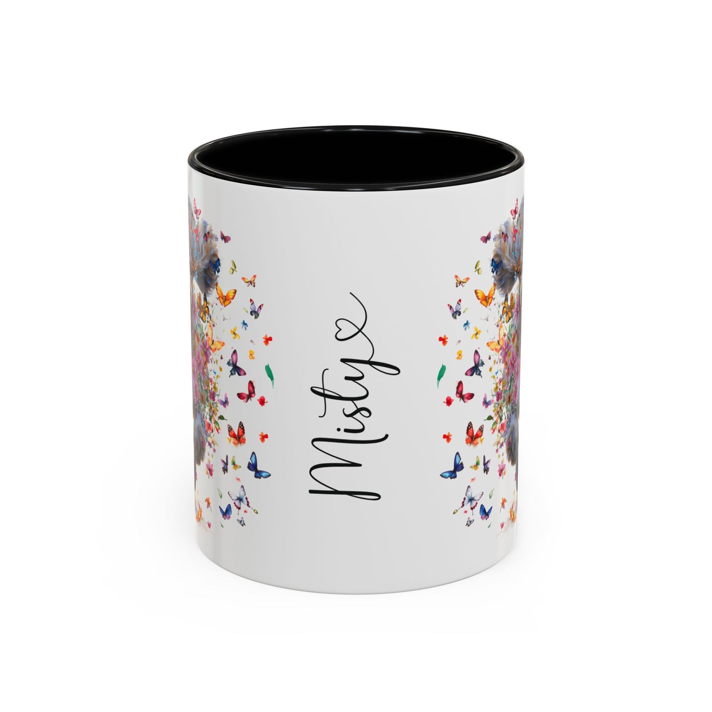 Poodle #6 Personalized Accent Mugs, 11oz