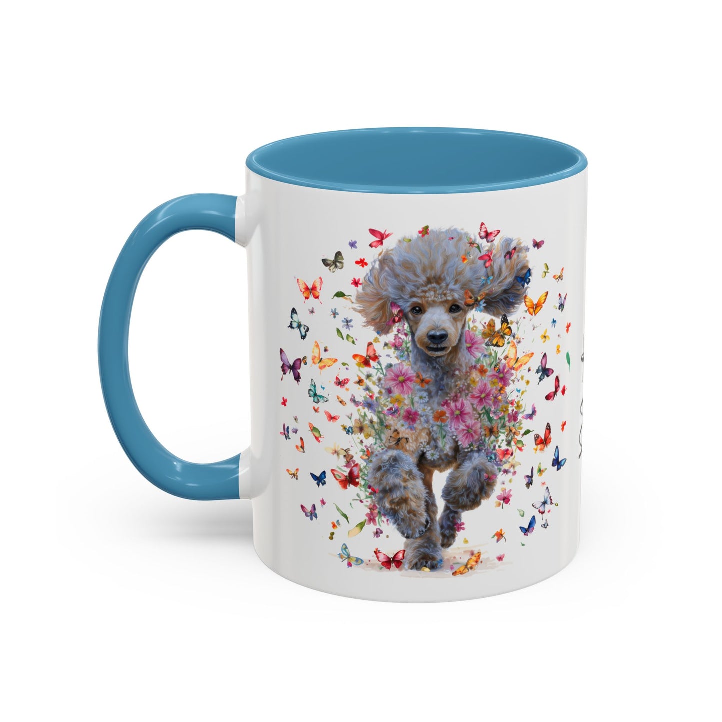 Poodle #6 Personalized Accent Mugs, 11oz