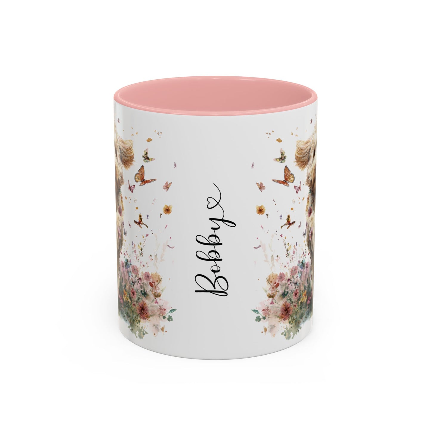 Labradoodle #6 Personalized Accent Mugs, 11oz