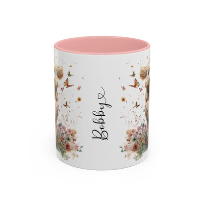 Labradoodle #6 Personalized Accent Mugs, 11oz