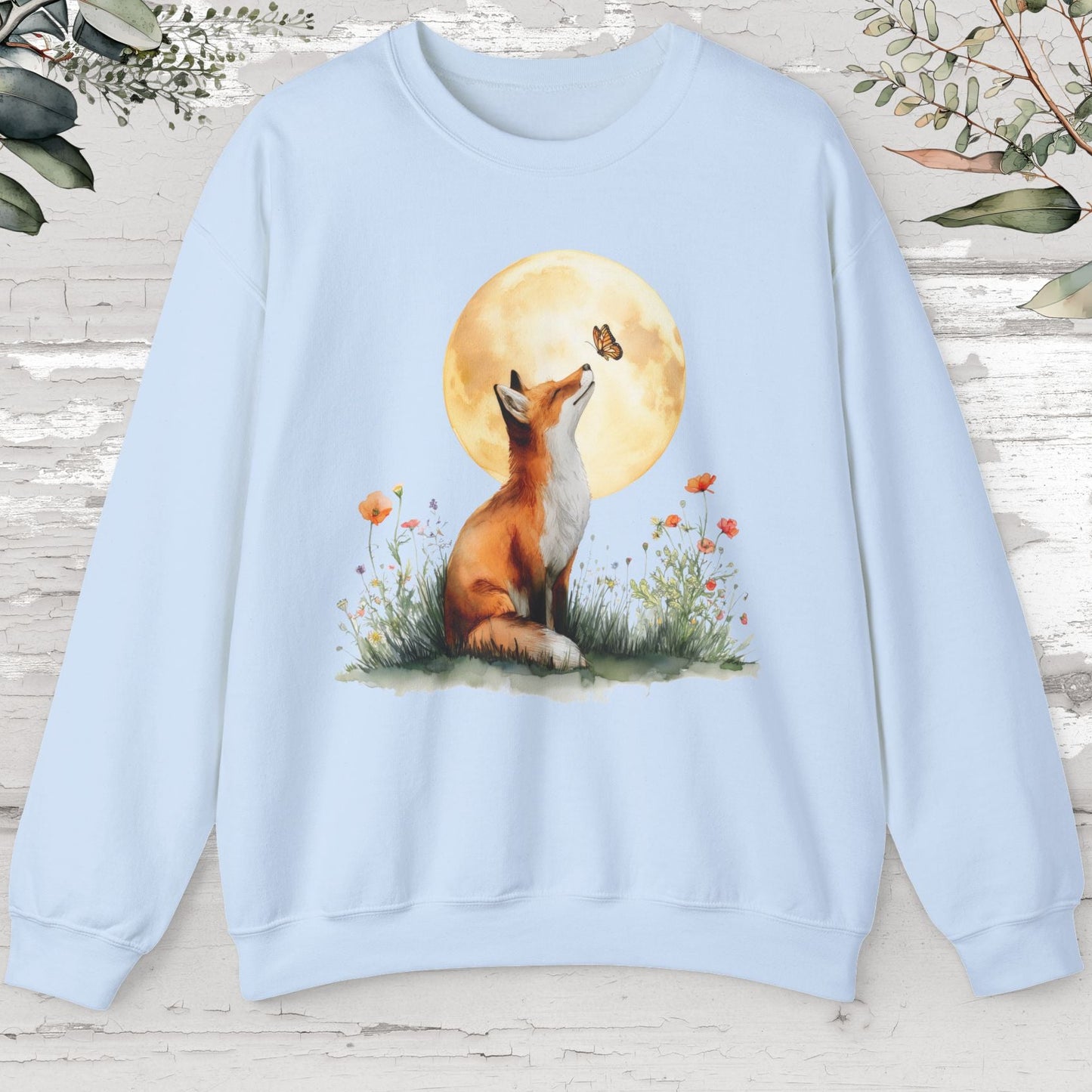 Fox & Butterfly #2 Unisex Sweat Shirt.