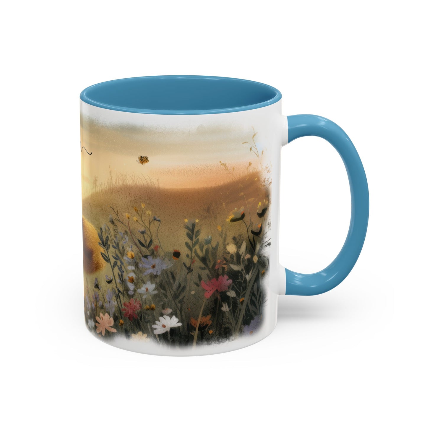 Fox sleeping #1 Personalized Accent Mugs, 11oz