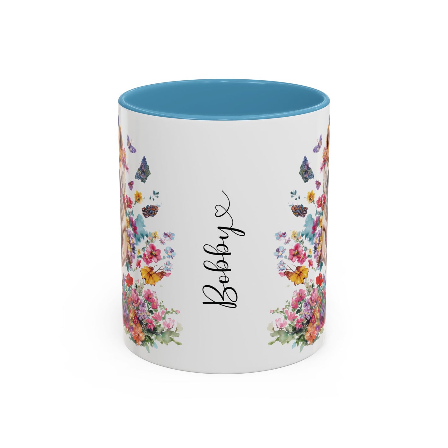 Shiba Inu #4 Personalized Accent Mugs, 11oz