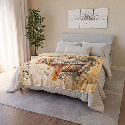 Cheetah Personalized Soft Polyester Blanket
