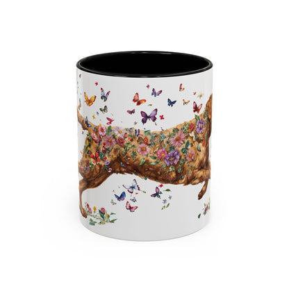 Chesapeke Bay Retriever Personalized Accent Mugs, 11oz