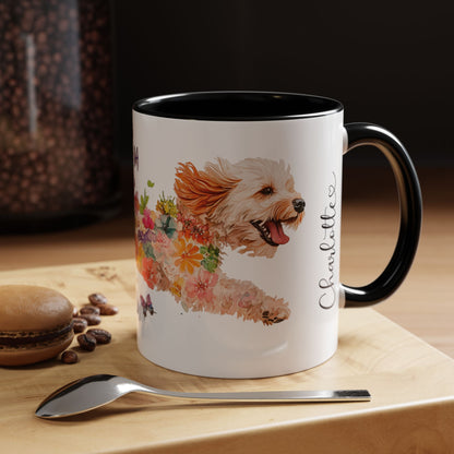 Cockapoo Personalized Accent Mugs, 11oz