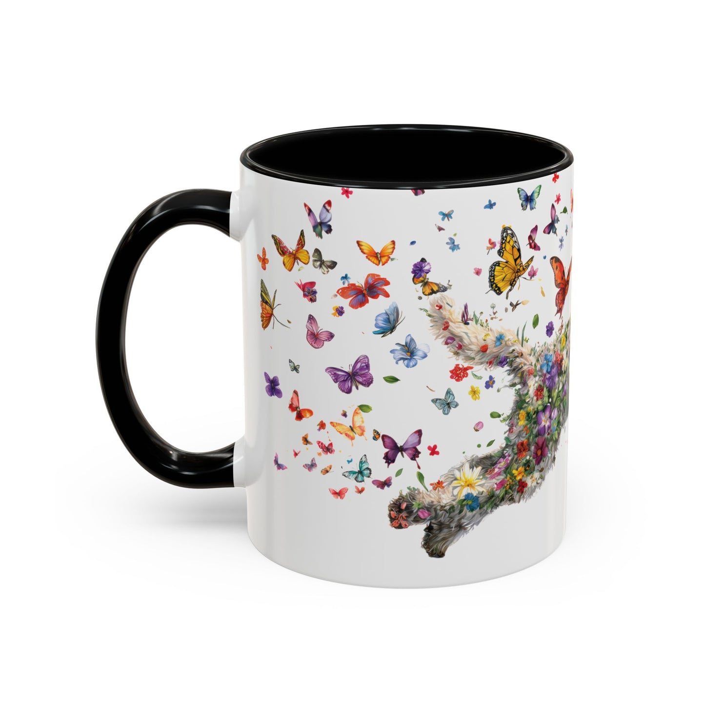 Labradoodle #3 Personalized Accent Mugs, 11oz