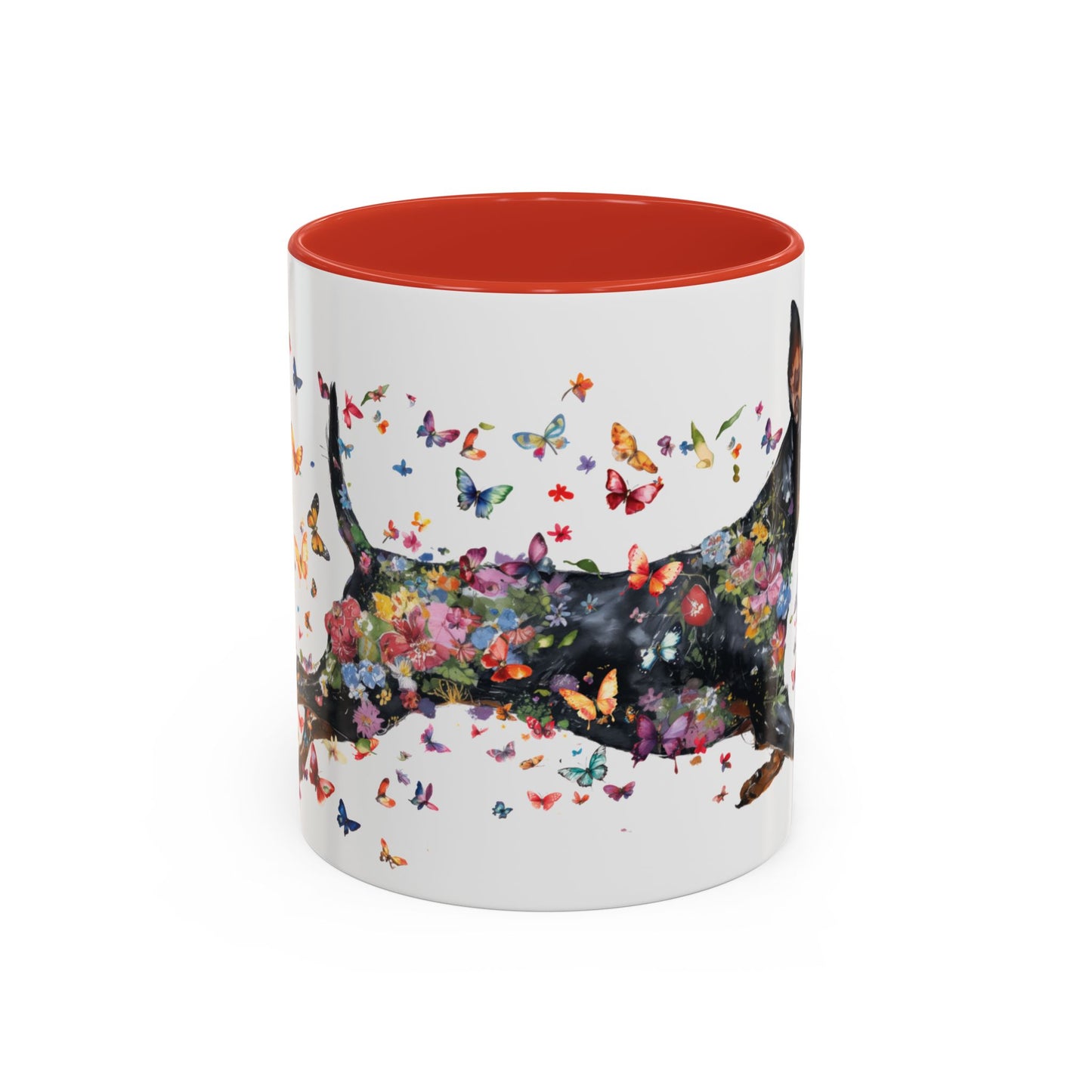 Miniature Pinscher Personalized Accent Mugs, 11oz