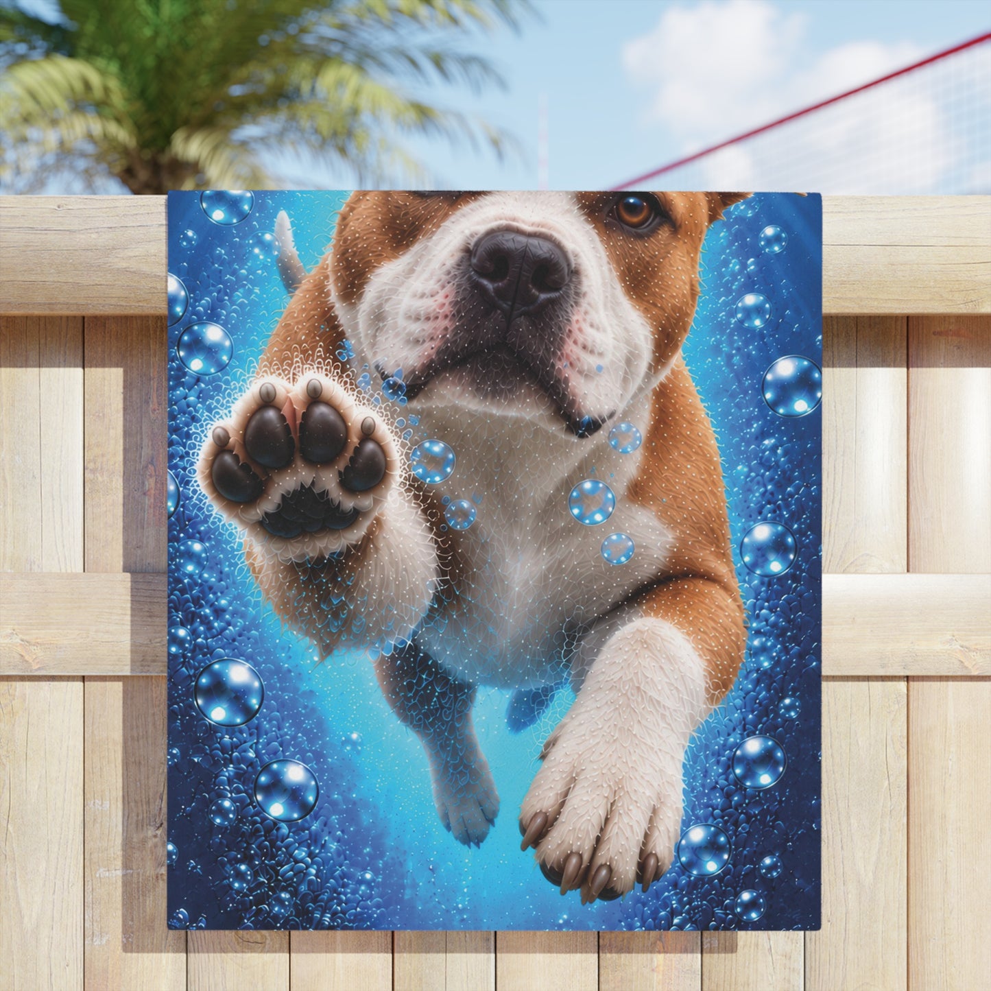 Staffordshire Terrier #1 PAWS Beach Towel