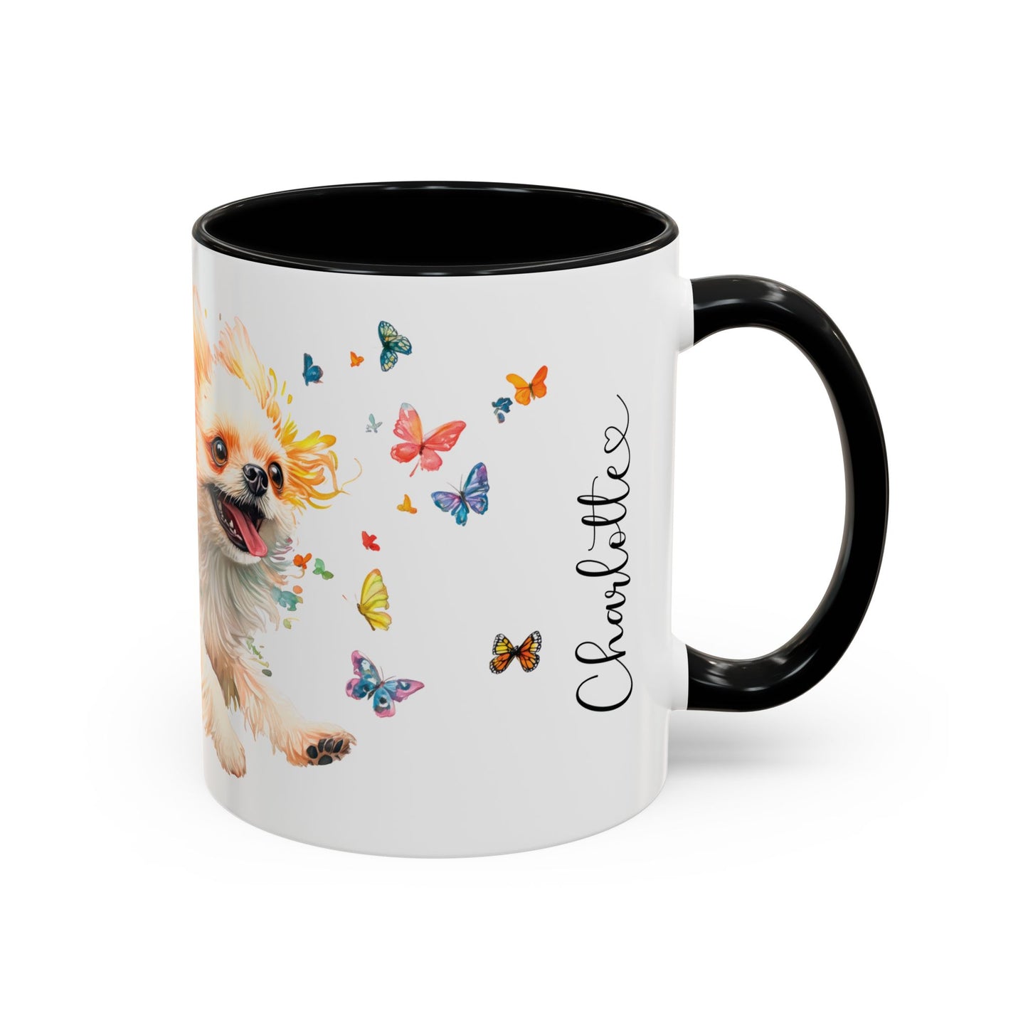Peekingese #3 Personalized Accent Mugs, 11oz